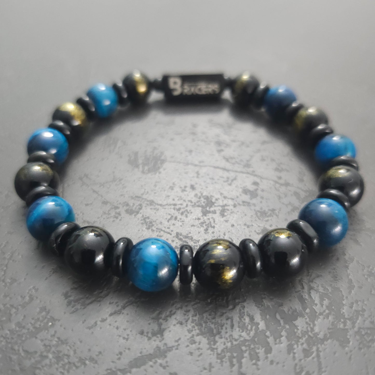 צמיד מטייגר איי כחול, ג'ייד שחור ואוניקס