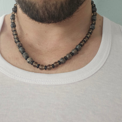 מאלה מאבני סמוקי קוורץ, יופרלייט ואוניקס