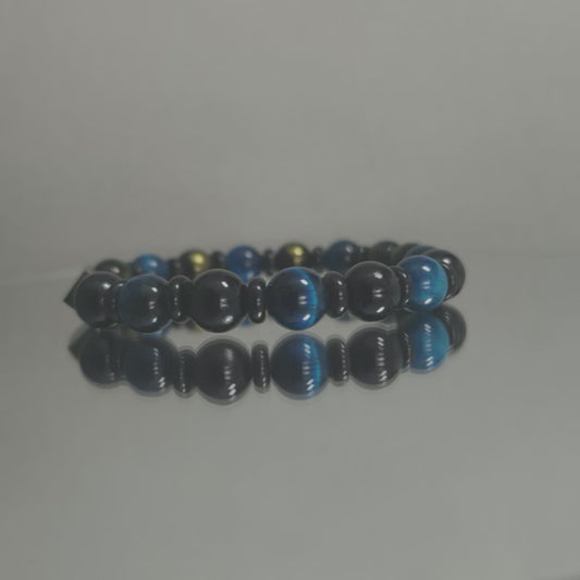 צמיד מטייגר איי כחול, ג'ייד שחור ואוניקס
